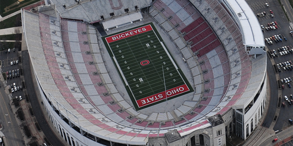 Aerial View of the Ohio Stadium